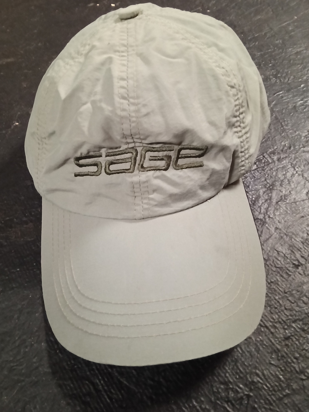 Sage Men's Light Olive Baseball Cap with Embroidered Logo